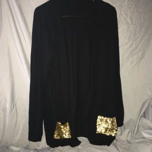 Sequin pocket sweater